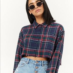 Forever 21 Cropped Flannel